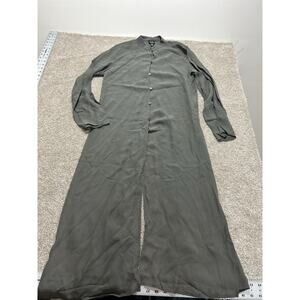 Eileen Fisher Women Button Down Sheer Long sleeves blouse Cover Up sz S